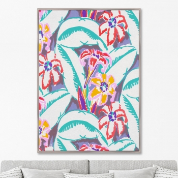 Постер на холсте Colorful vintage art deco pattern 75X105 CM