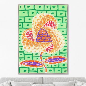 Постер на холсте Floral art nouveau artwork 75X105 CM