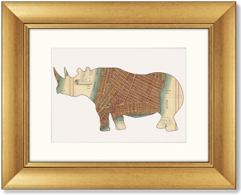 Диптих NYC Hippo 51X41 / 51X41 CM