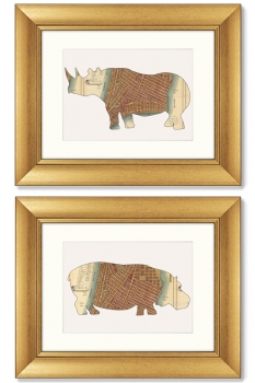 Диптих NYC Hippo 51X41 / 51X41 CM