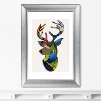 Постер Deer Blue Rider 51X71 CM