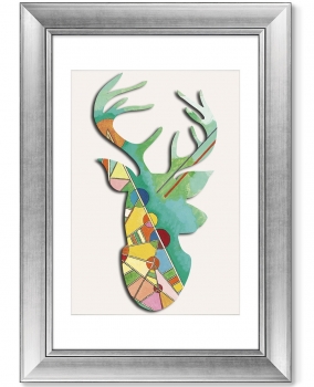 Постер Deer geometric beauty 51X71 CM