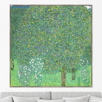 Постер Roses under the trees 105X105 CM