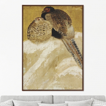Постер Two pheasants Japan 75X105 CM