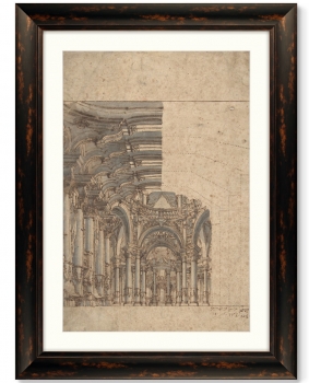 Постер Design of a Baroque Church 61X81 CM