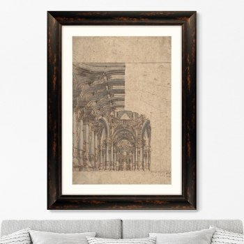 Постер Design of a Baroque Church 61X81 CM