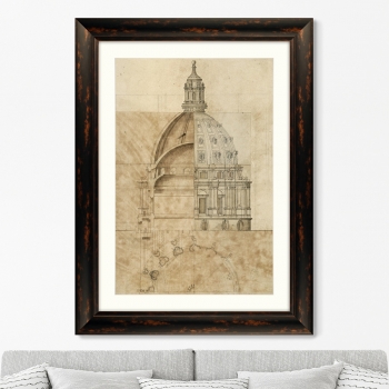 Постер Sketch of St. Paul's Cathedral 61X81 CM