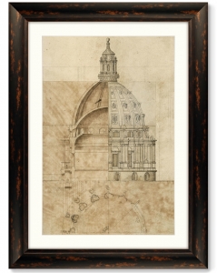 Постер Sketch of St. Paul's Cathedral 61X81 CM