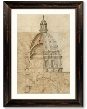 Постер Sketch of St. Paul's Cathedral 61X81 CM