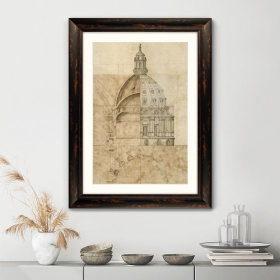 Постер Sketch of St. Paul's Cathedral 61X81 CM 3
