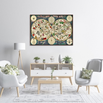 Постер Map of constellations 105X75 CM