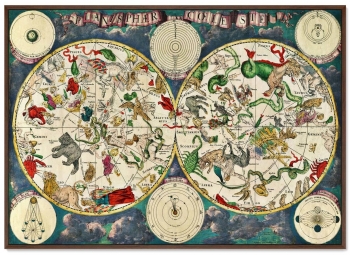 Постер Map of constellations 105X75 CM