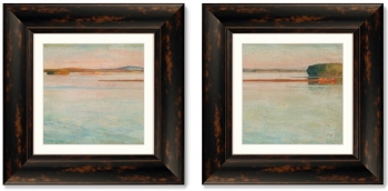 Диптих Lake sketch at sunset 36X36 / 36X36 CM