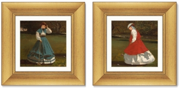 Диптих A Game of Croquet 36X36 / 36X36 CM