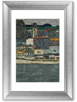 Диптих Casas junto al rio La ciudad vieja 51X71 / 51X71 CM