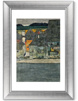 Диптих Casas junto al rio La ciudad vieja 51X71 / 51X71 CM