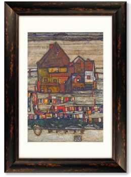 Диптих Houses with Laundry 51X71 / 51X71 CM