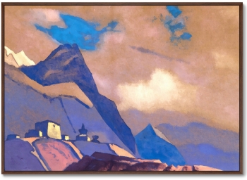 Постер Tibet At the Brahmaputra 105X75 CM