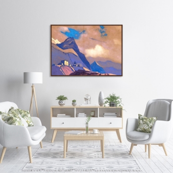 Постер Tibet At the Brahmaputra 105X75 CM