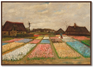 Постер Flower beds in Holland 105X75 CM