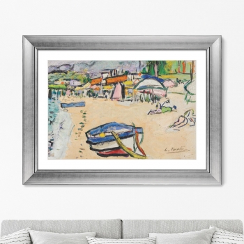 Постер On the beach South of France 81X61 CM