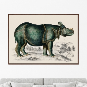 Постер Rhinoceros 105X75 CM