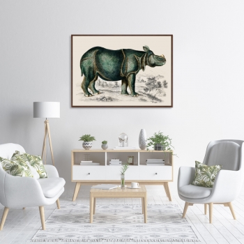 Постер Rhinoceros 105X75 CM