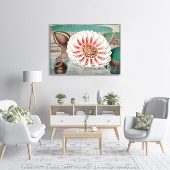 Постер A gigantic water lily in bloom 105X75 CM