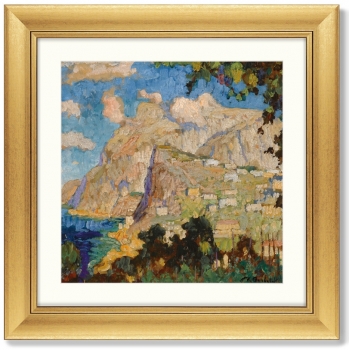 Постер View of Monte Solaro Capri 61X61 CM