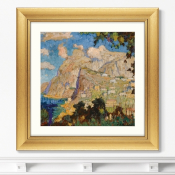 Постер View of Monte Solaro Capri 61X61 CM