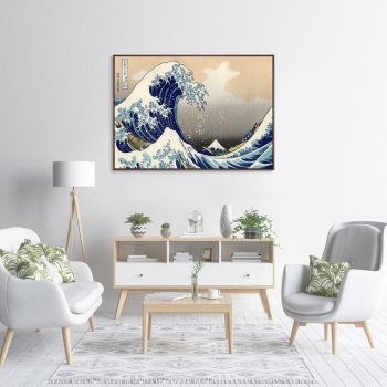 Постер Big wave in Kanagawa 105X75 CM
