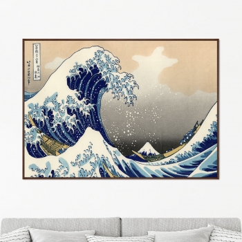 Постер Big wave in Kanagawa 105X75 CM