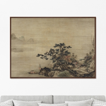 Постер Autumn Landscape in the Style of Sesshu 105X75 CM