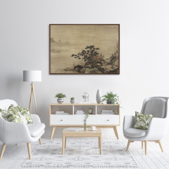Постер Autumn Landscape in the Style of Sesshu 105X75 CM