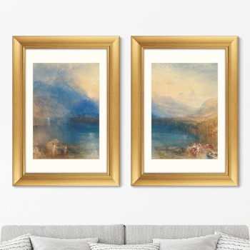 Диптих The Lake of Zug 51X71 / 51X71 CM