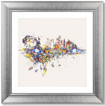 Постер New York an optimistic abstraction 61X61 CM