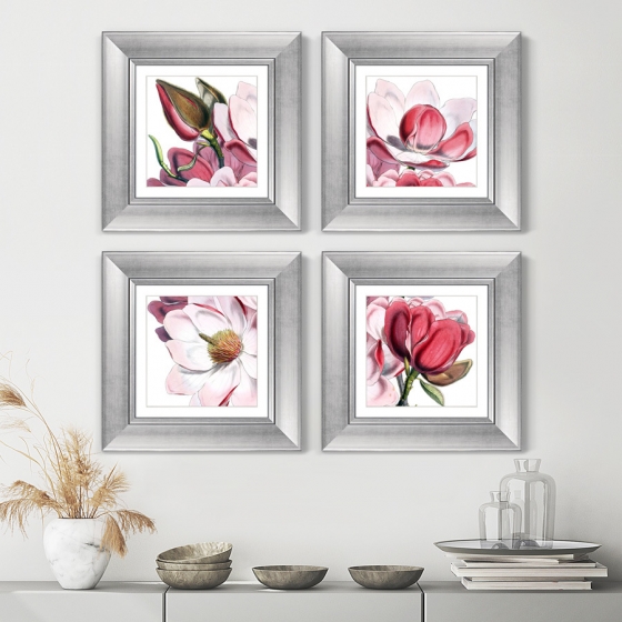 Четыре постера Himalaya Plants Pink-Flower 36X36 / 36X36 / 36X36 / 36X36 CM 7
