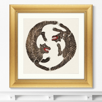 Постер Japanese vintage woodblock print 61X61 CM