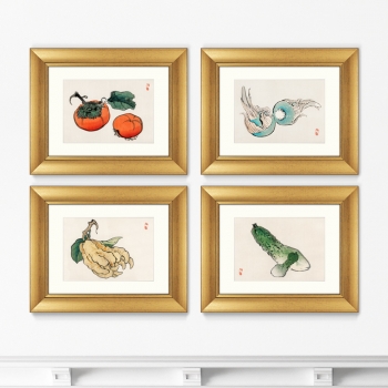 Набор постеров Persimmons 51X41 / 51X41 / 51X41 / 51X41 CM