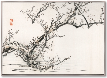 Постер Tree against the backdrop of water 105X75 CM