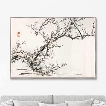 Постер Tree against the backdrop of water 105X75 CM