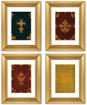 Набор из 4-х картин Floral pattern 41X51 / 41X51 / 41X51 / 41X51 CM