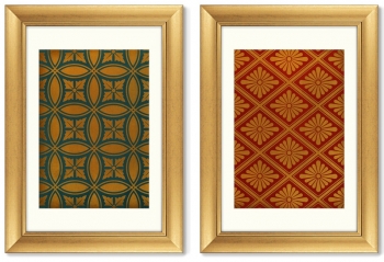 Диптих Vintage Japanese pattern 51X71 / 51X71 CM
