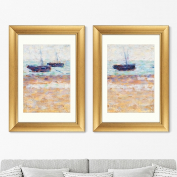 Диптих Boats at Grandcamp 51X71 / 51X71 CM