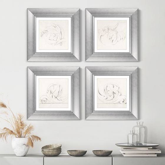 Набор постеров Architectural Motifs Four Rinceaux 36X36 / 36X36 / 36X36 / 36X36 CM 7