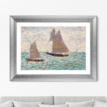 Постер Two Sailboats at Grandcamp 81X61 CM