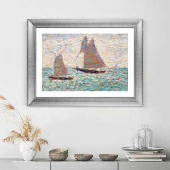 Постер Two Sailboats at Grandcamp 81X61 CM