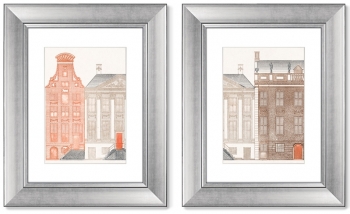 Диптих Amsterdam canal houses 41X51 / 41X51 CM