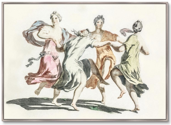 Постер Four dancing women 105X75 CM 1