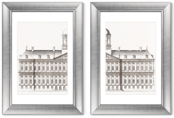 Диптих The City Hall in Amsterdam 51X71 / 51X71 CM